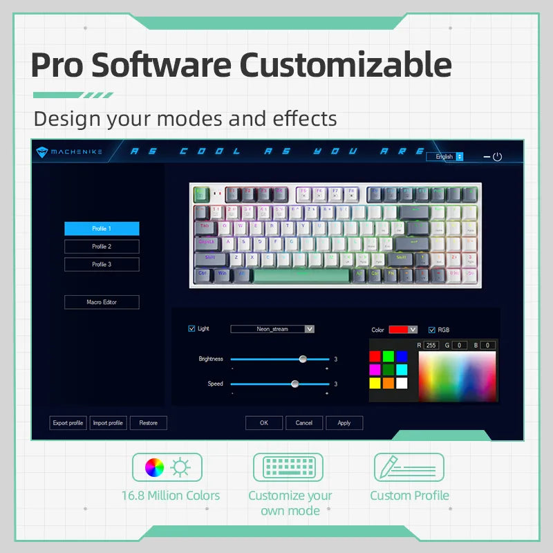 Machenike K500 Mechanical Keyboard by DarkByteGear