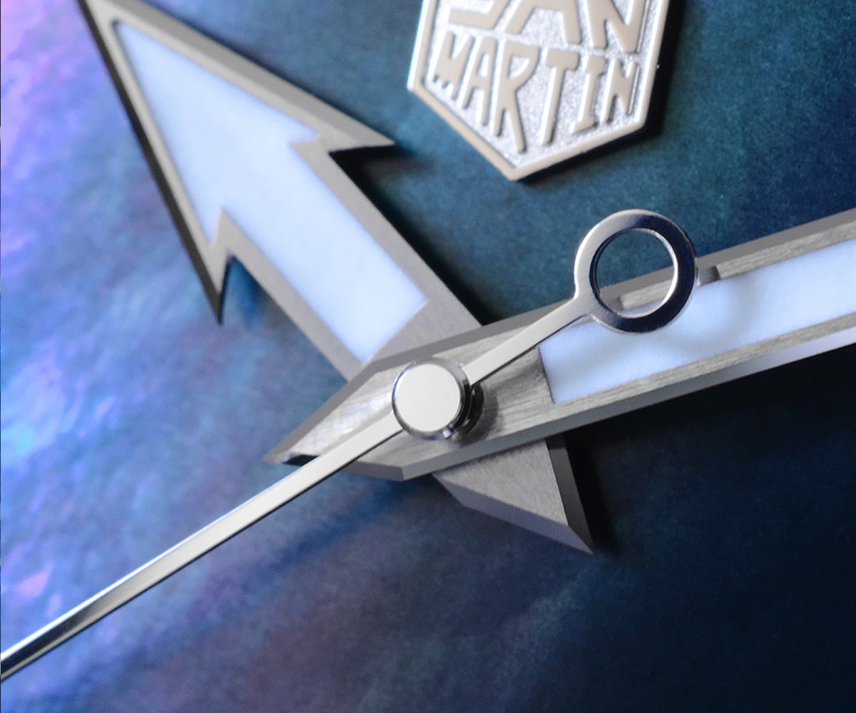 San Martin Luxury Watch Titanium MOP Dial Limited Edition by DarkByteGear