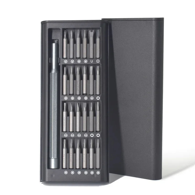Precision Screwdriver Set 25 in 1 Screw Driver Se Hexagonal Flat Head Magnetic Screwdriver Head for iPhone PC WatchCameraGlasses by DarkByteGear