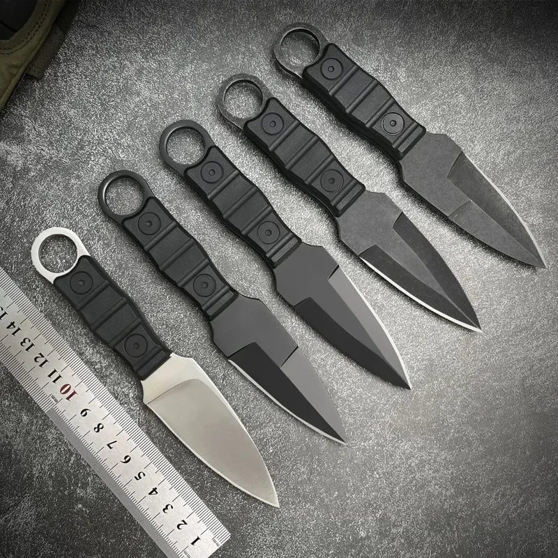 New Recommended Outdoor Tactical Knife High Hardness Multi-function Field Survival Knife Mini Portable Small Straight Knife by DarkByteGear