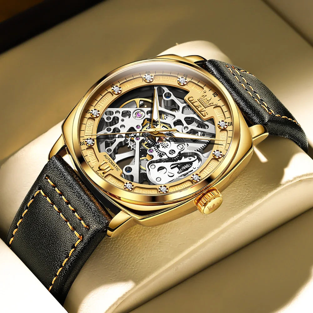 OLEVS Men's Watches Automatic Mechanical Men Watch by DarkByteGear