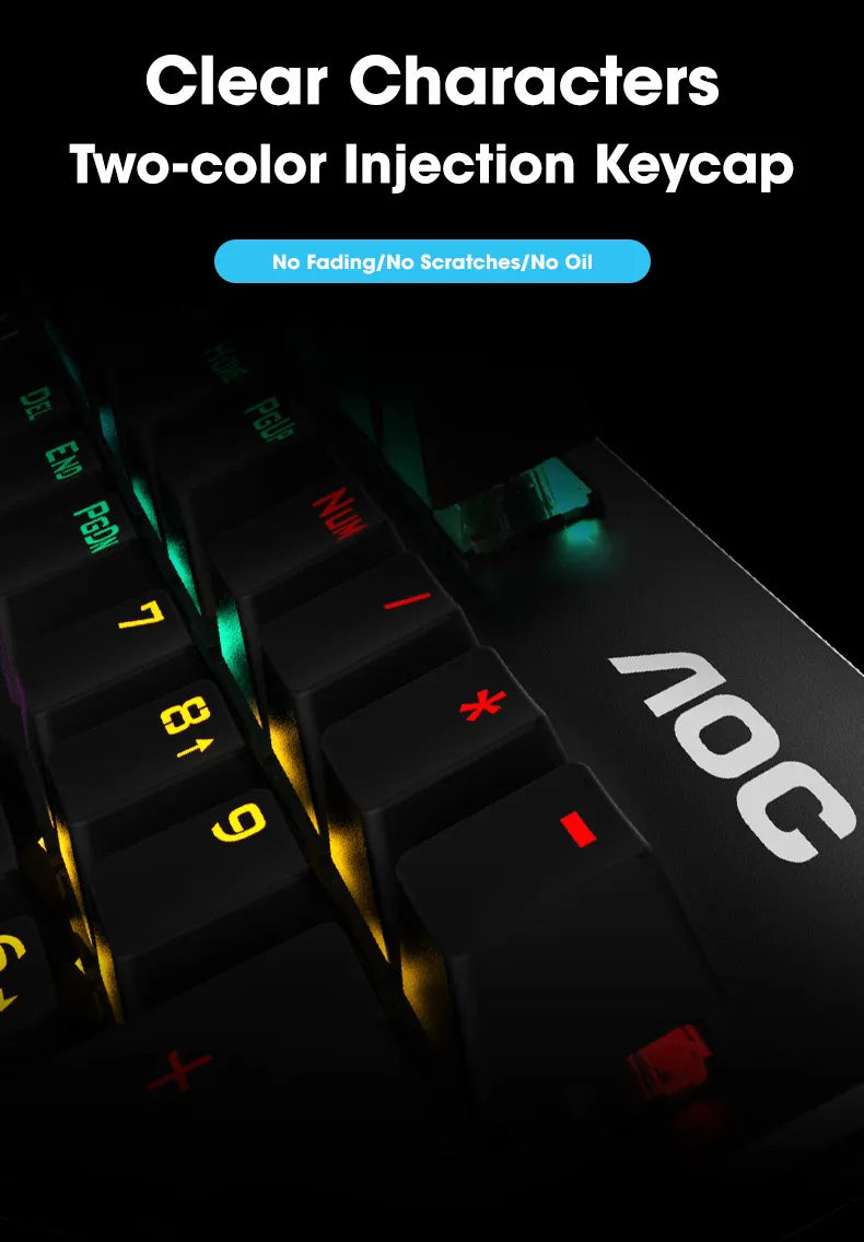 GK410 104 Keys Metal Panel Mechanical Keyboard RGB Light by DarkByteGear
