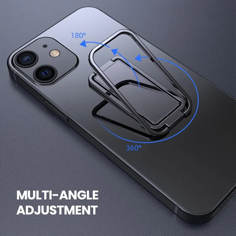 Metal Universal Finger Ring Phone Holder Stand Bracket Mini Phone Holder 360 Degree Rotating for Mobile Phone Pad Back Sticker by DarkByteGear
