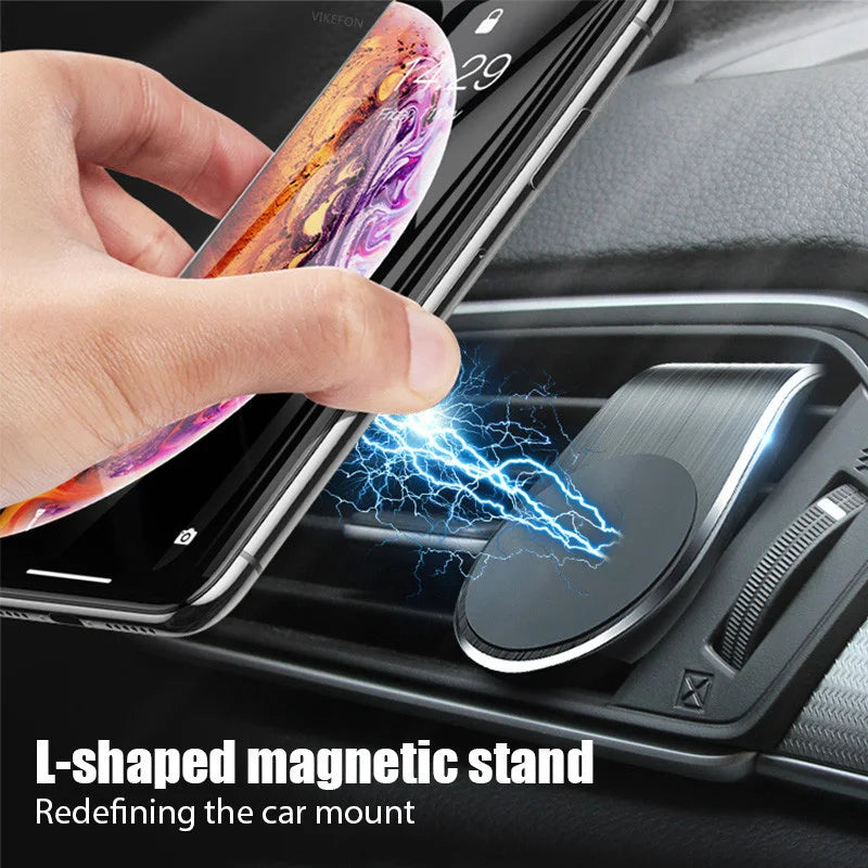 Magnetic Car Phone Holder Stand Air Vent Magnet Car Mount GPS Smartphone Mobile Support In Car Bracket for iPhone Samsung Xiaomi by DarkByteGear