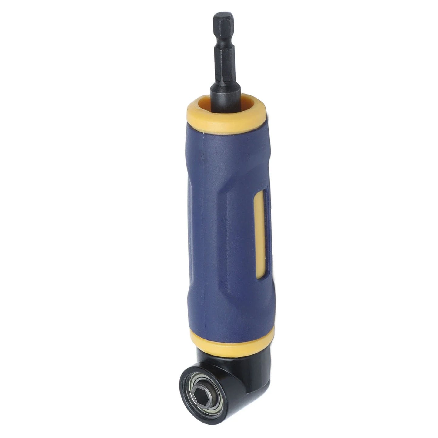 Right Angle Drill Adaptor 90 Degree Yellow Blue Drills Attachment Extension Driver Yellow Blue Extension Driver by DarkByteGear