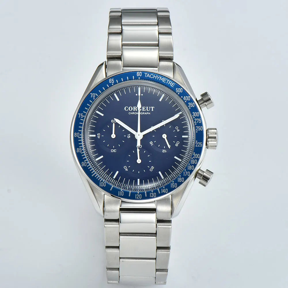 Corgeut 40MM Mens Chronograph Quartz Watch by DarkByteGear