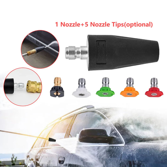Pressure Washer Turbo Nozzle 2600 PSI 2.0 GPM Rotating Power Washer Tips 1/4-Inch Quick Connect for High Pressure Car Washers by DarkByteGear