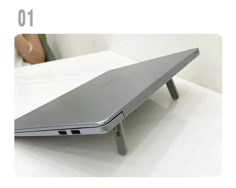 Universal Invisible Laptop Bracket Riser Stand For Macbook Pro 13 15 Air Lenovo Samsung Notebook Cooling Pad Foldable Stands by DarkByteGear