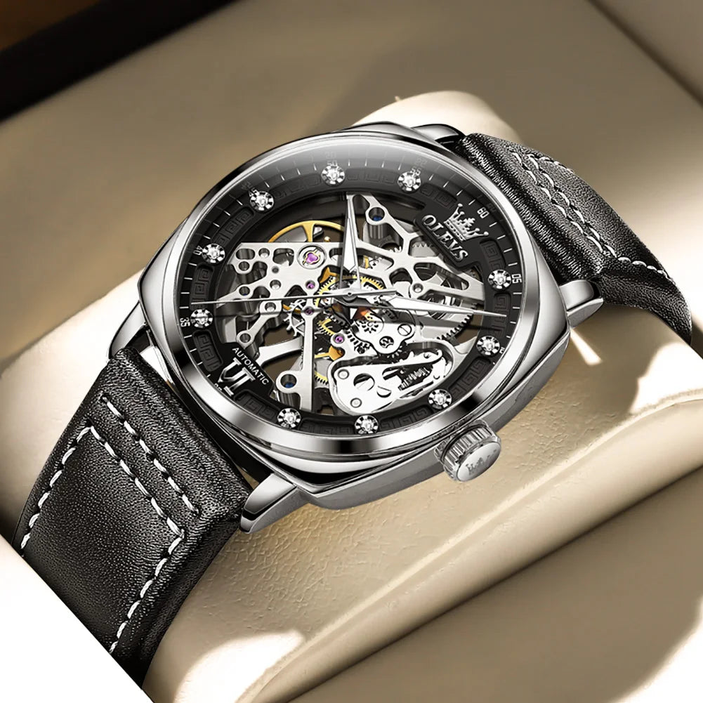 OLEVS Men's Watches Automatic Mechanical Men Watch by DarkByteGear