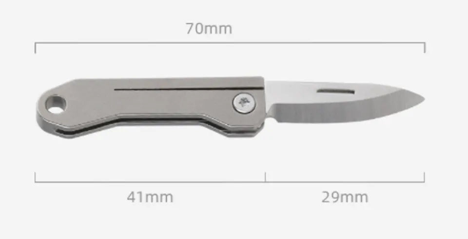 Titanium Alloy Mini EDC Knife Camping Equipment Unboxing Mini Knife Keychain Hanging Outdoor Multi Tools Knife by DarkByteGear