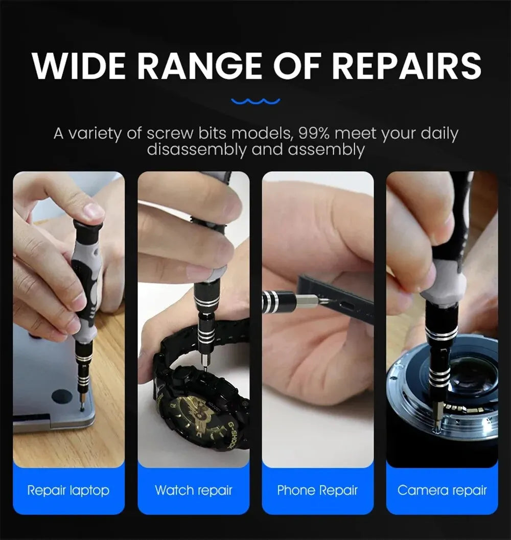 Electronics Screwdriver Set 115 in 1 Precision Screwdriver Tools Nut Driver Professional Magnetic Repair Tools Laptop Repair by DarkByteGear