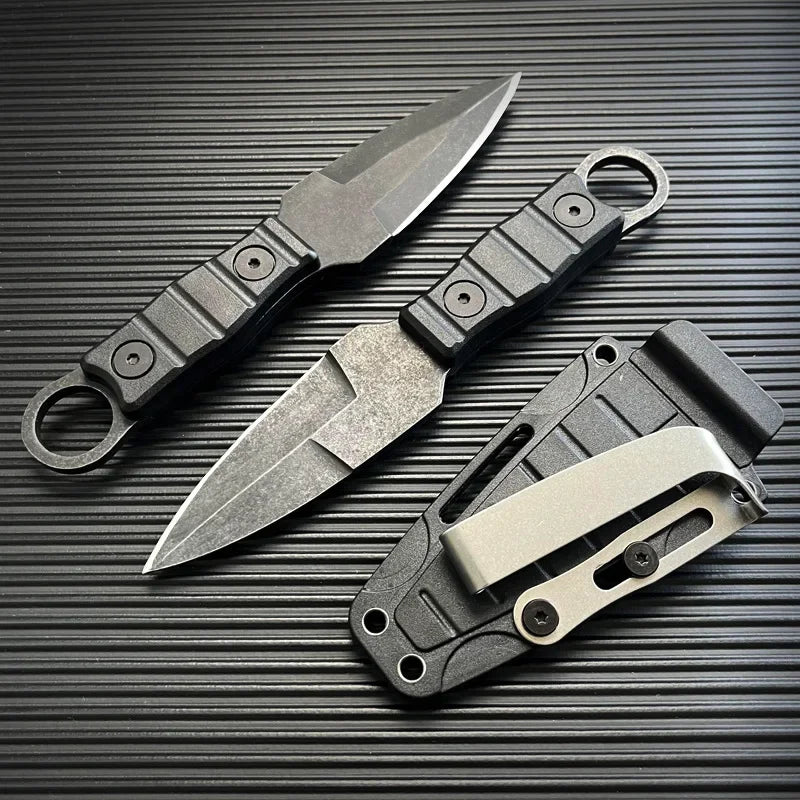 New Recommended Outdoor Tactical Knife High Hardness Multi-function Field Survival Knife Mini Portable Small Straight Knife by DarkByteGear