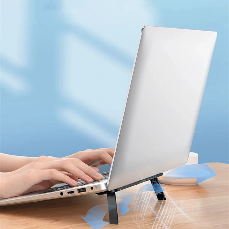 Universal Laptop Riser Stand for Macbook Pro 13 15 Air Lenovo Samsung Notebook Cooling Pad Invisible Laptop Bracket Stands by DarkByteGear