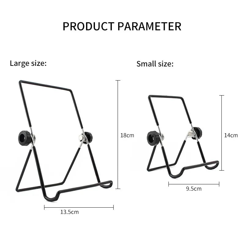 Portable Metal Tablet Stand Mount Foldable Desk Flexible Phone Stand for IPad IPhone Samsung Huawei Universal Work Home Travel by DarkByteGear
