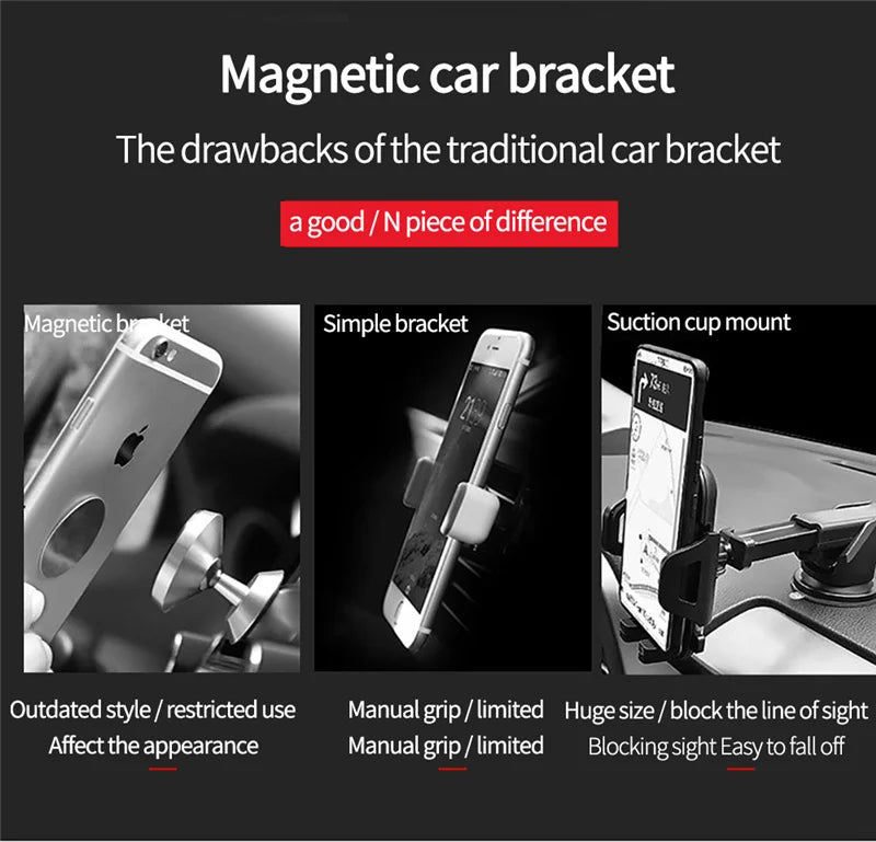 Magnetic Car Phone Holder Stand Air Vent Magnet Car Mount GPS Smartphone Mobile Support In Car Bracket for iPhone Samsung Xiaomi by DarkByteGear