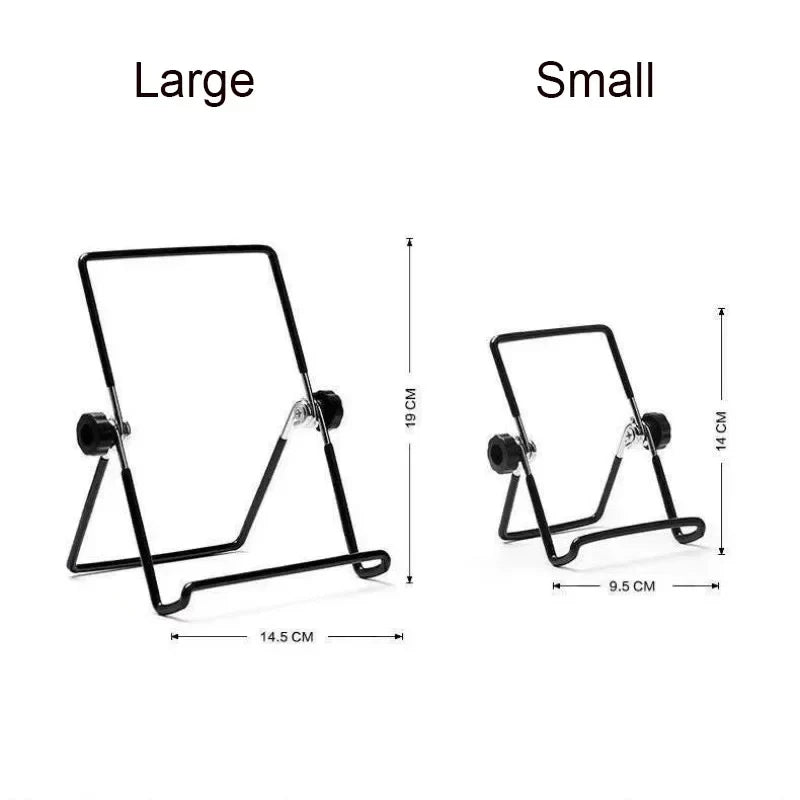 Portable Metal Tablet Stand Mount Foldable Desk Flexible Phone Stand for IPad IPhone Samsung Huawei Universal Work Home Travel by DarkByteGear