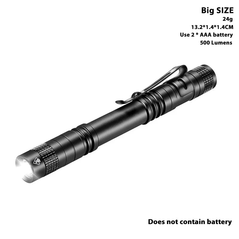 Pen Doctor LED Flashlight Mini 13cm Portable White Light Dentist Nurse Torch Camping Hiking Adventure Out Flashlights by DarkByteGear