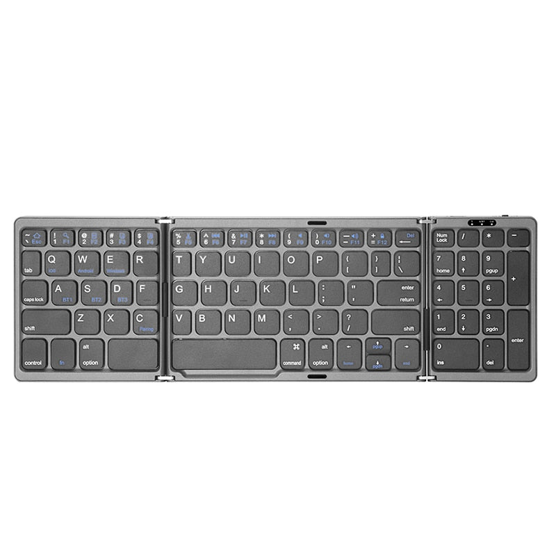 PixelMorph Mini Wireless Foldable Keyboard by DarkByteGear
