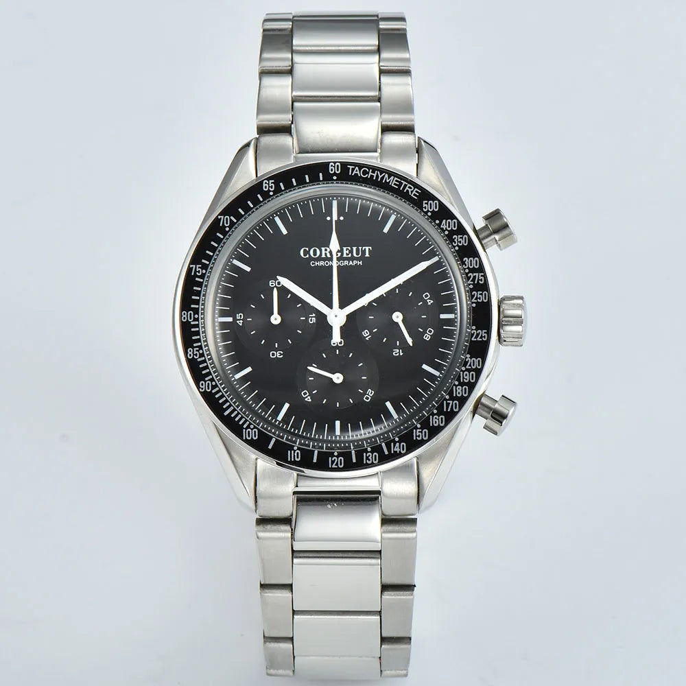 Corgeut 40MM Mens Chronograph Quartz Watch by DarkByteGear