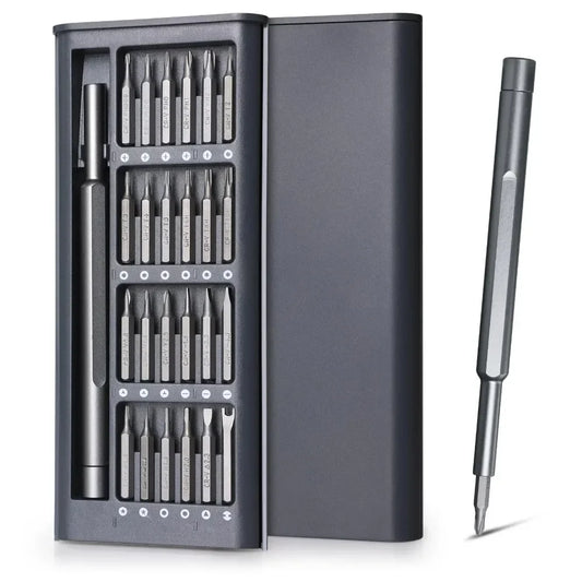 Precision Screwdriver Set 25 in 1 Screw Driver Se Hexagonal Flat Head Magnetic Screwdriver Head for iPhone PC WatchCameraGlasses by DarkByteGear