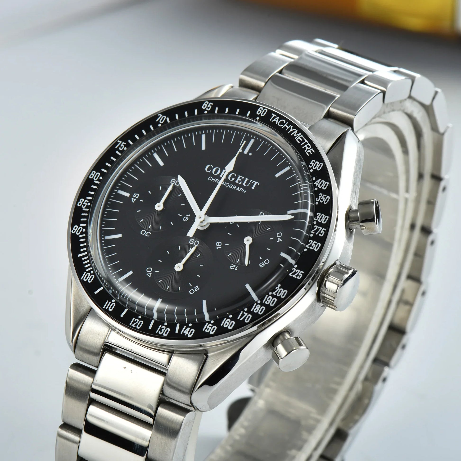 Corgeut 40MM Mens Chronograph Quartz Watch by DarkByteGear