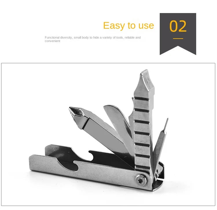 NexTool Mini Sailor 11-In-1 Multi-Function Tools 6.7cm Pocket Multitool Pliers Multi-tool Tools Retrieve Card Pin Opener Knife by DarkByteGear