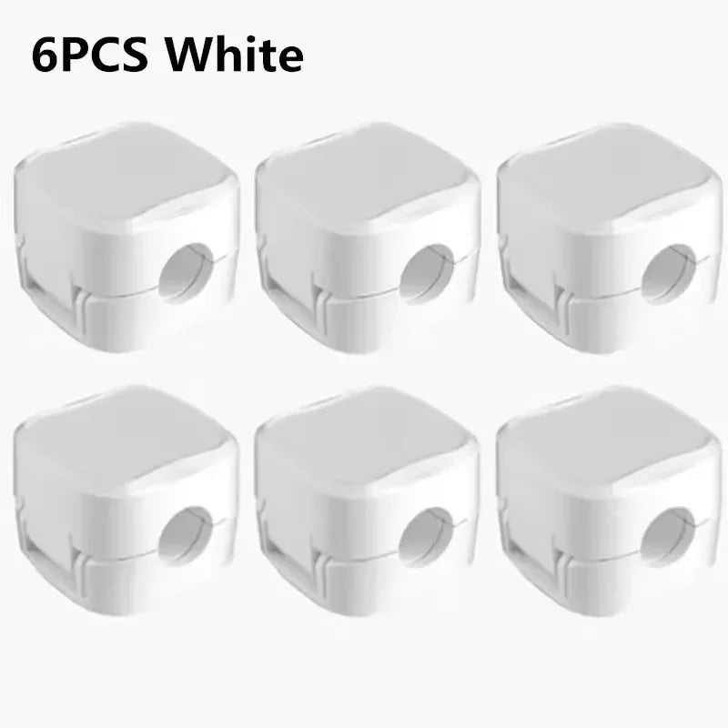 6PCS Magnetic Cable Clips Cable Smooth Adjustable Cord Holder Under Desk Cable Management Wire Keeper Cable Organizer Holder by DarkByteGear