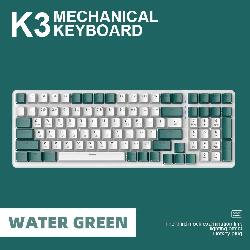 K3 Wired Mechanical Gaming Keyboard Backlight Gamer Keyboard by DarkByteGear