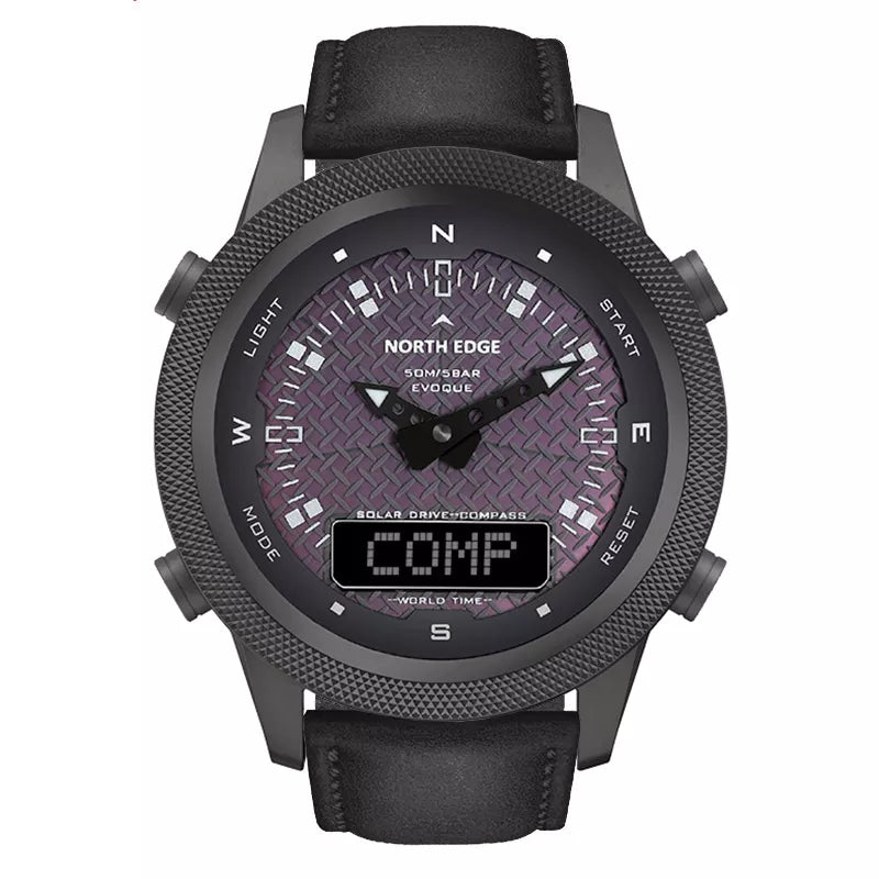 NORTH EDGE Men Solar Power Digital Watch by DarkByteGear