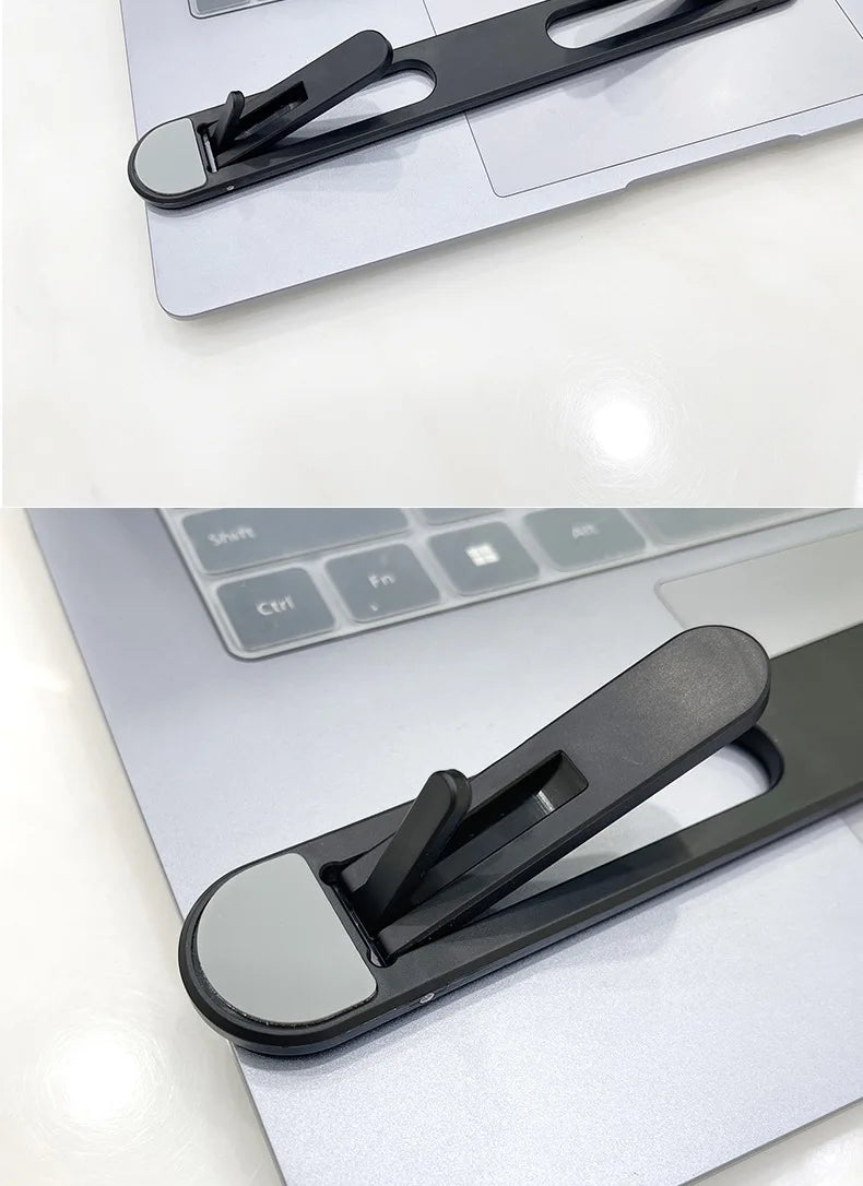 Universal Invisible Laptop Bracket Riser Stand For Macbook Pro 13 15 Air Lenovo Samsung Notebook Cooling Pad Foldable Stands by DarkByteGear
