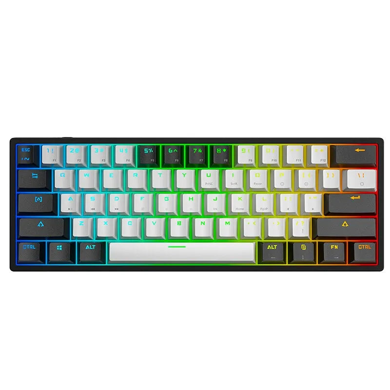 LEAVEN K620 Wired Mechanical Keyboard 61 Keys by DarkByteGear
