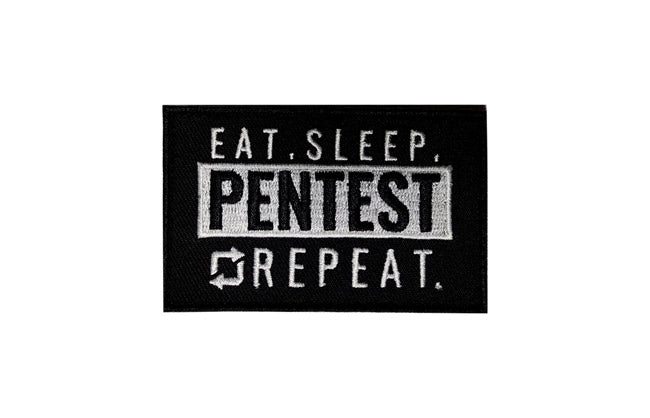 Eat Sleep Pentest Repeat Velcro Patch by DarkByteGear