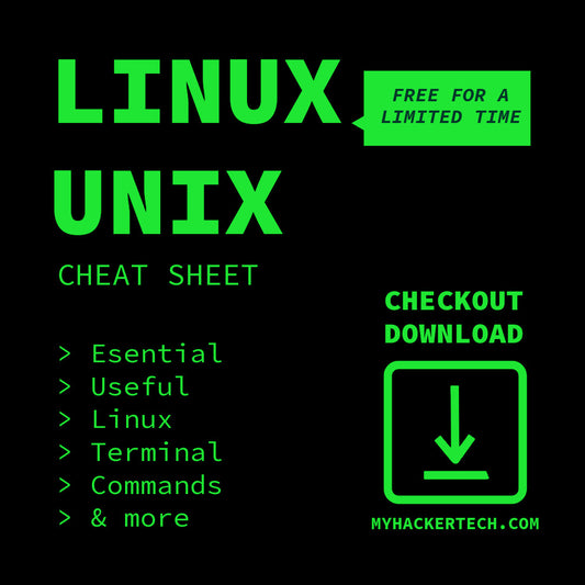 Essential and Useful Linux Unix Cheat Sheet by DarkByteGear