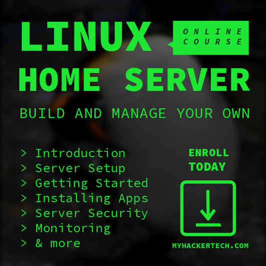 Build and Manage Your Own Linux Home Server: Online Course by DarkByteGear