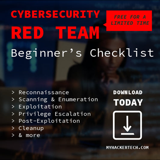 Cybersecurity Red Team Beginner’s Checklist by DarkByteGear