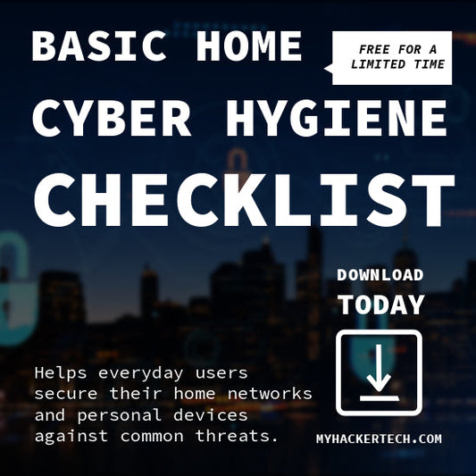 Basic Home Cyber Hygiene Checklist by DarkByteGear