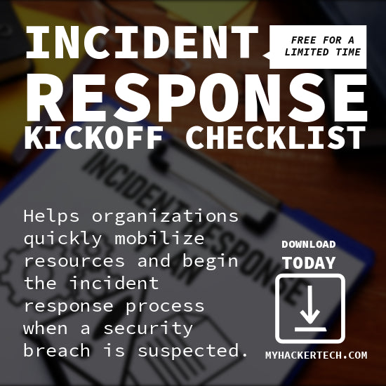 Incident Response Kickoff Checklist by DarkByteGear