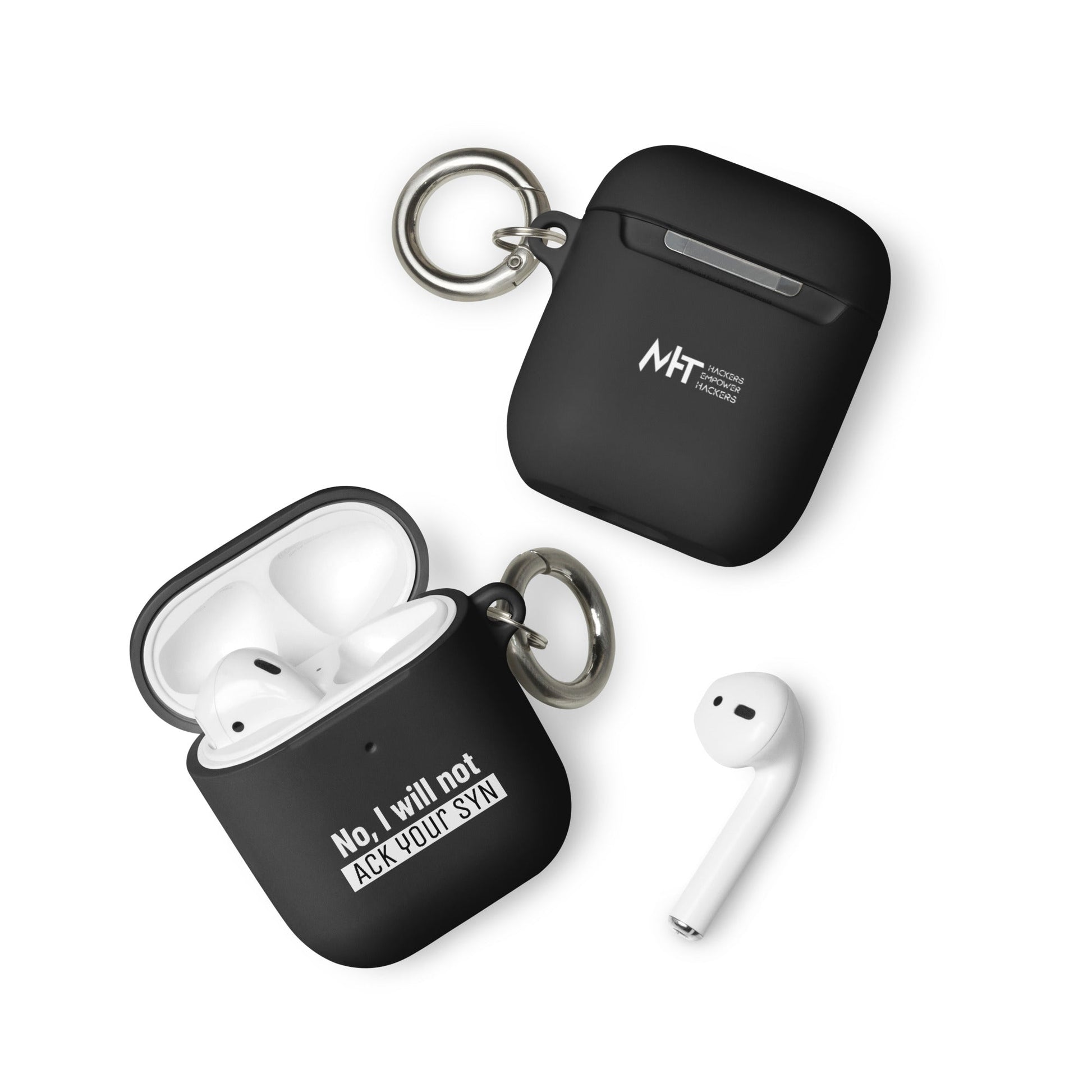 No I will ack your syn - AirPods case by DarkByteGear