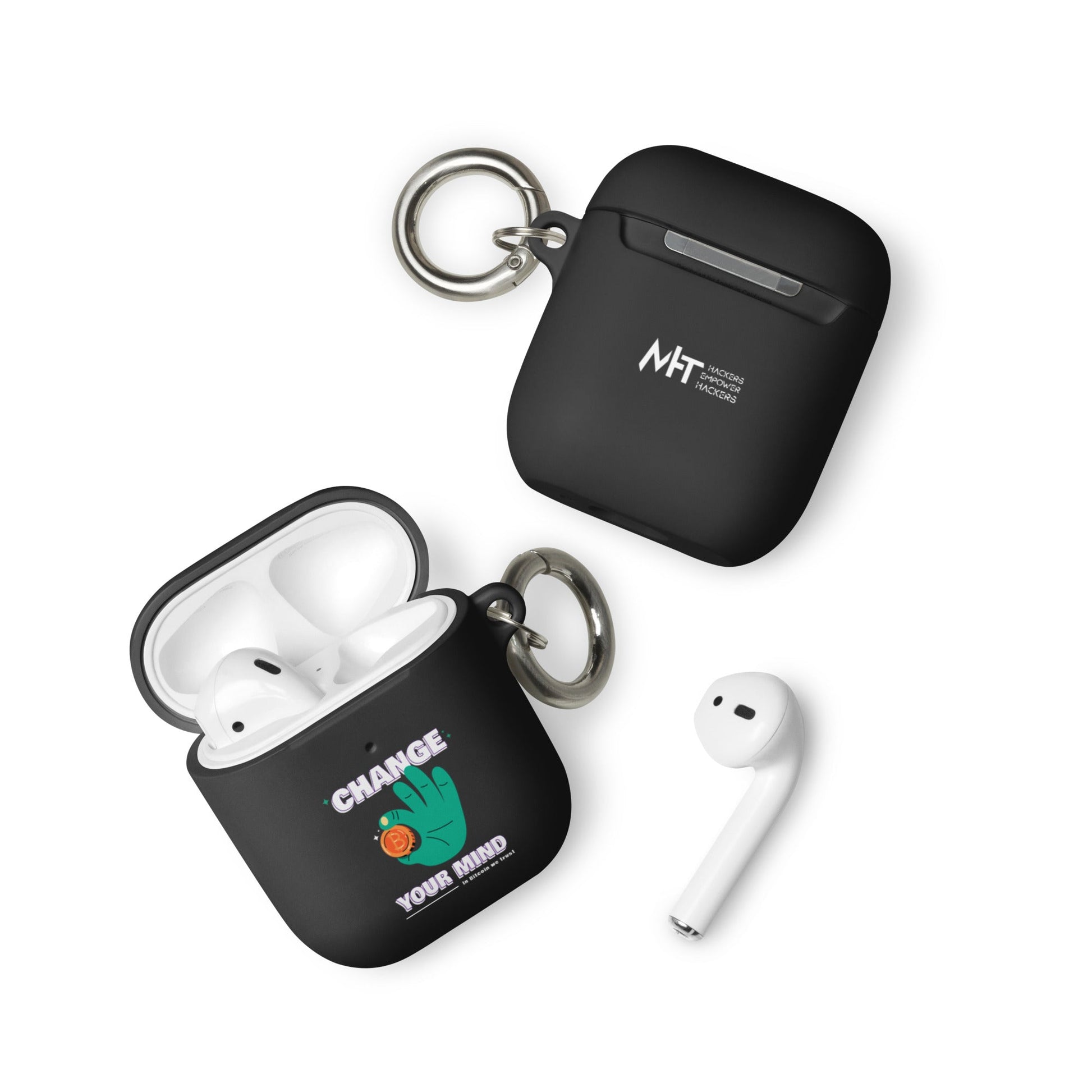 Change your mind in Bitcoin we Trust - AirPods case by DarkByteGear