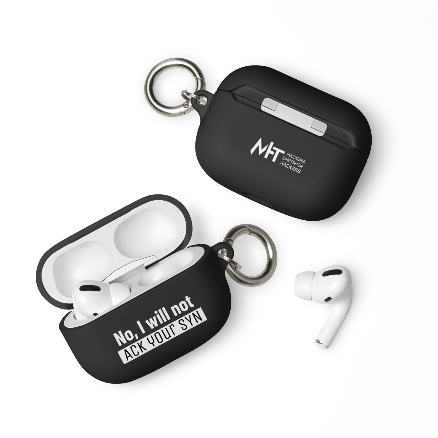 No I will ack your syn - AirPods case by DarkByteGear