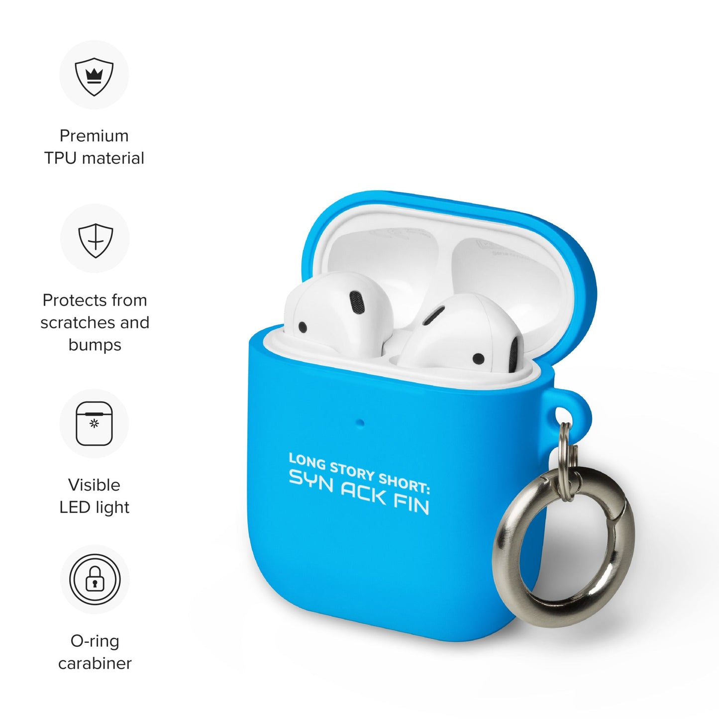 Long story short - Syn Ack Fin - AirPods case by DarkByteGear