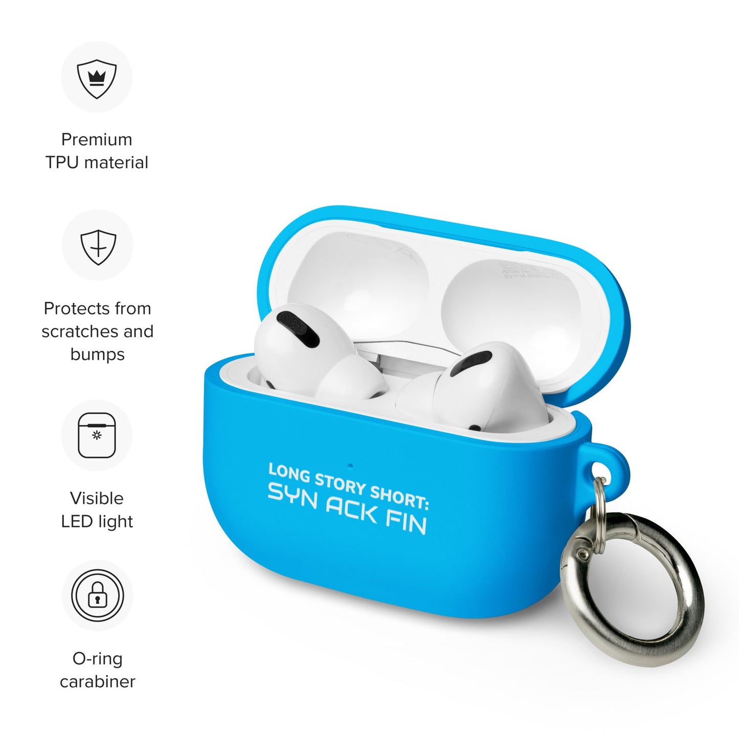 Long story short - Syn Ack Fin - AirPods case by DarkByteGear