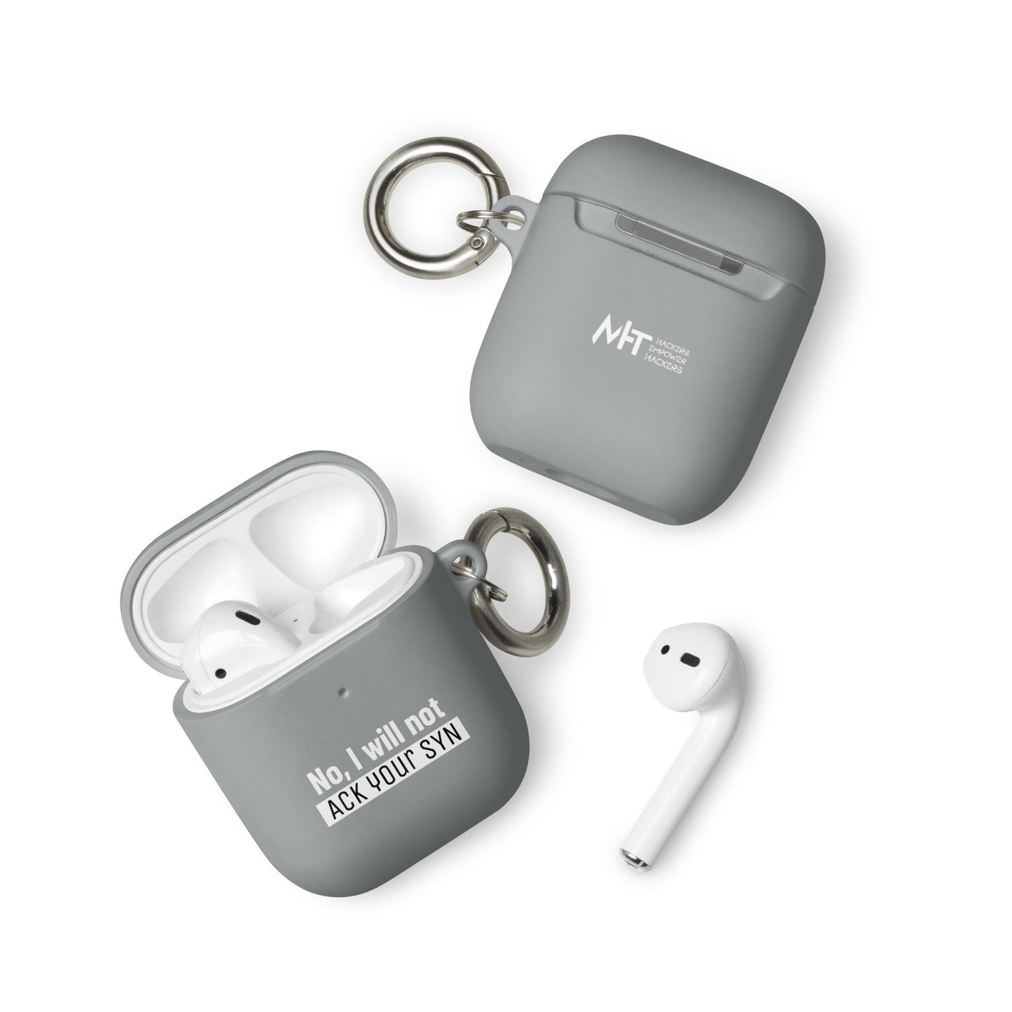 No I will ack your syn - AirPods case by DarkByteGear