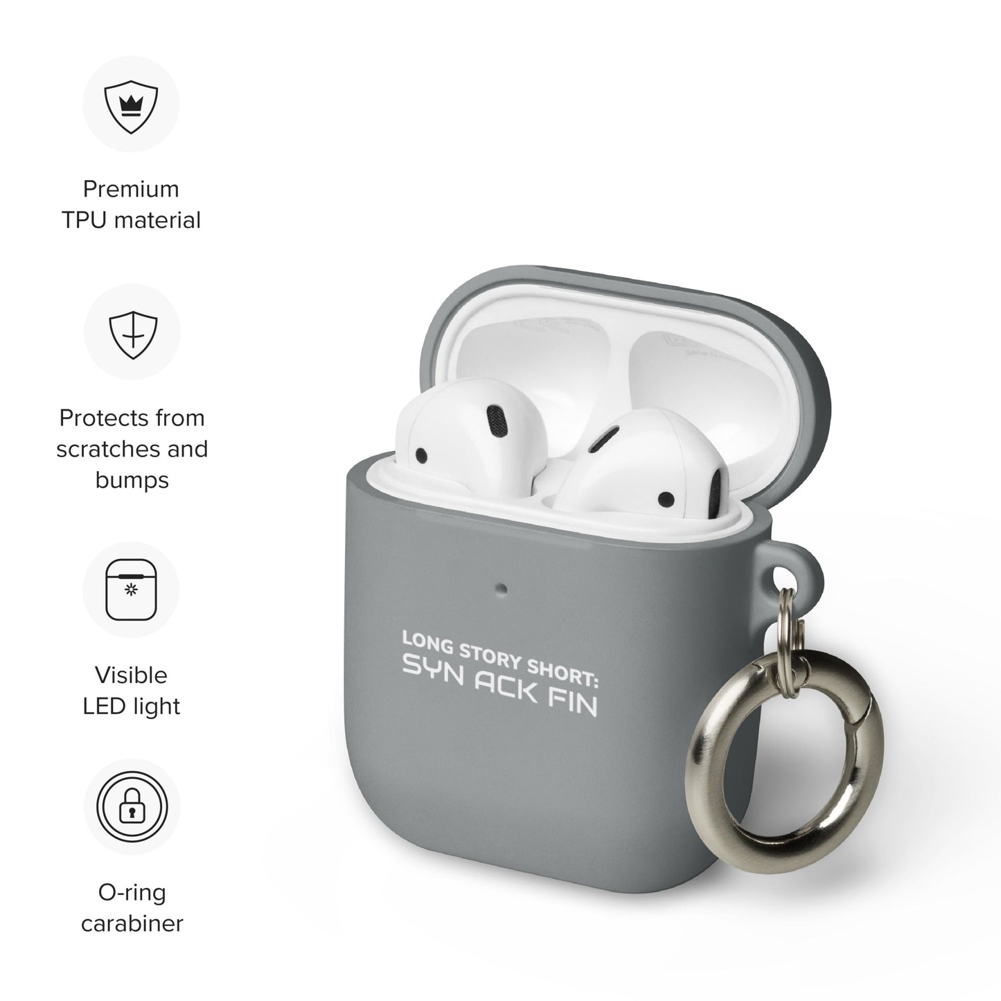 Long story short - Syn Ack Fin - AirPods case by DarkByteGear