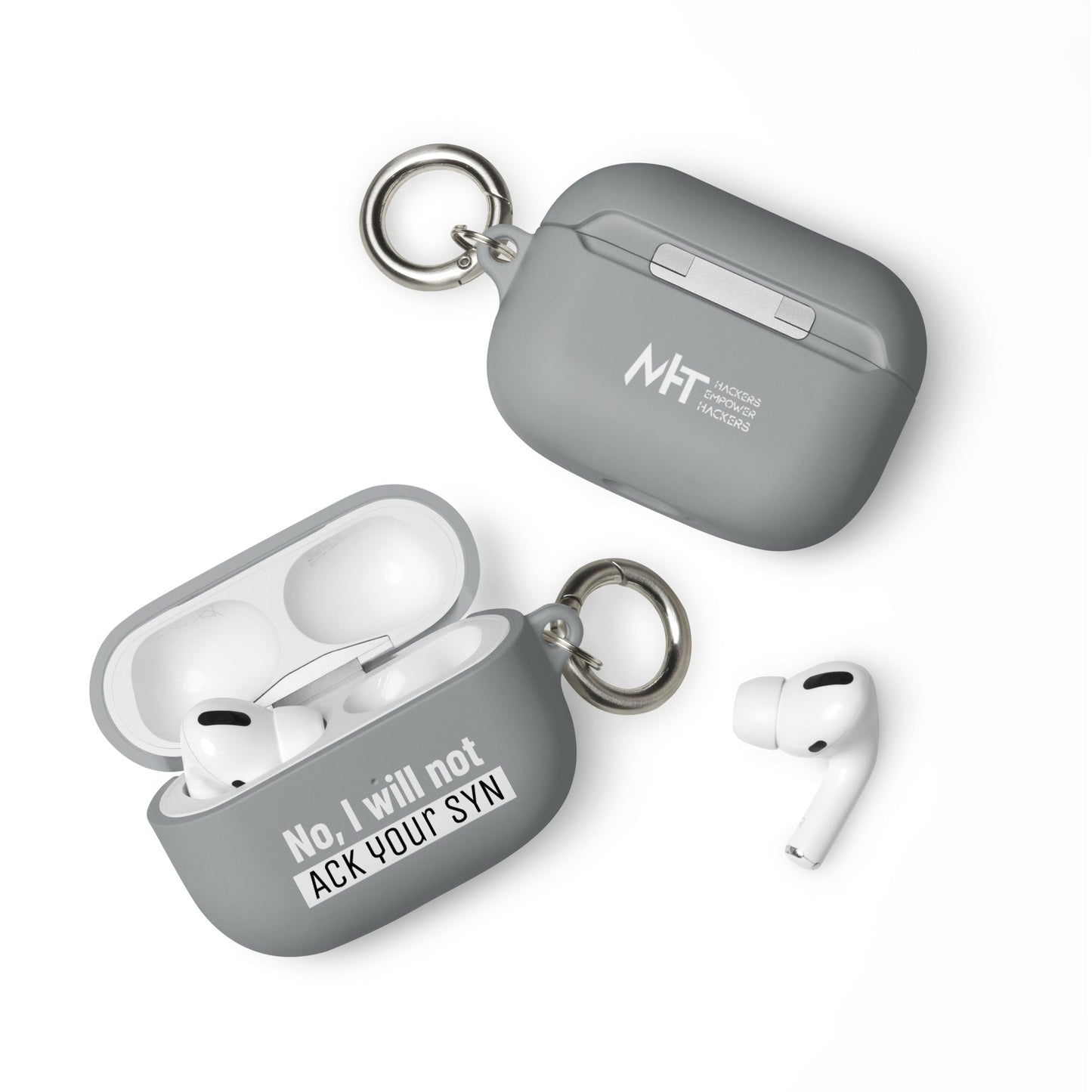 No I will ack your syn - AirPods case by DarkByteGear