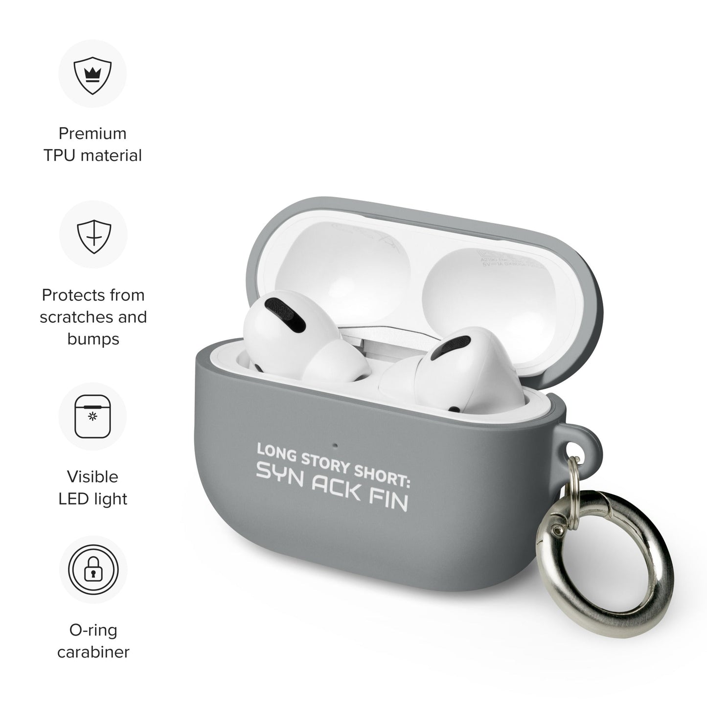 Long story short - Syn Ack Fin - AirPods case by DarkByteGear