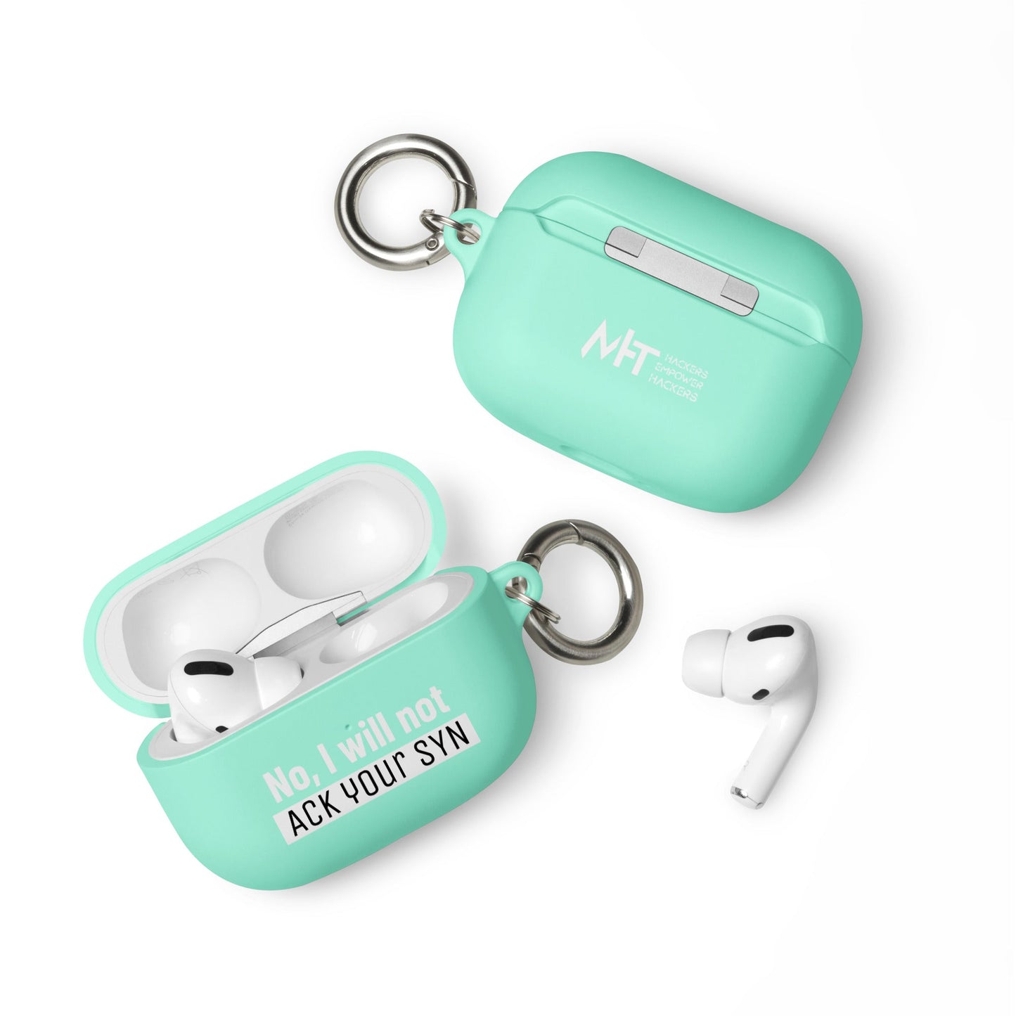 No I will ack your syn - AirPods case by DarkByteGear