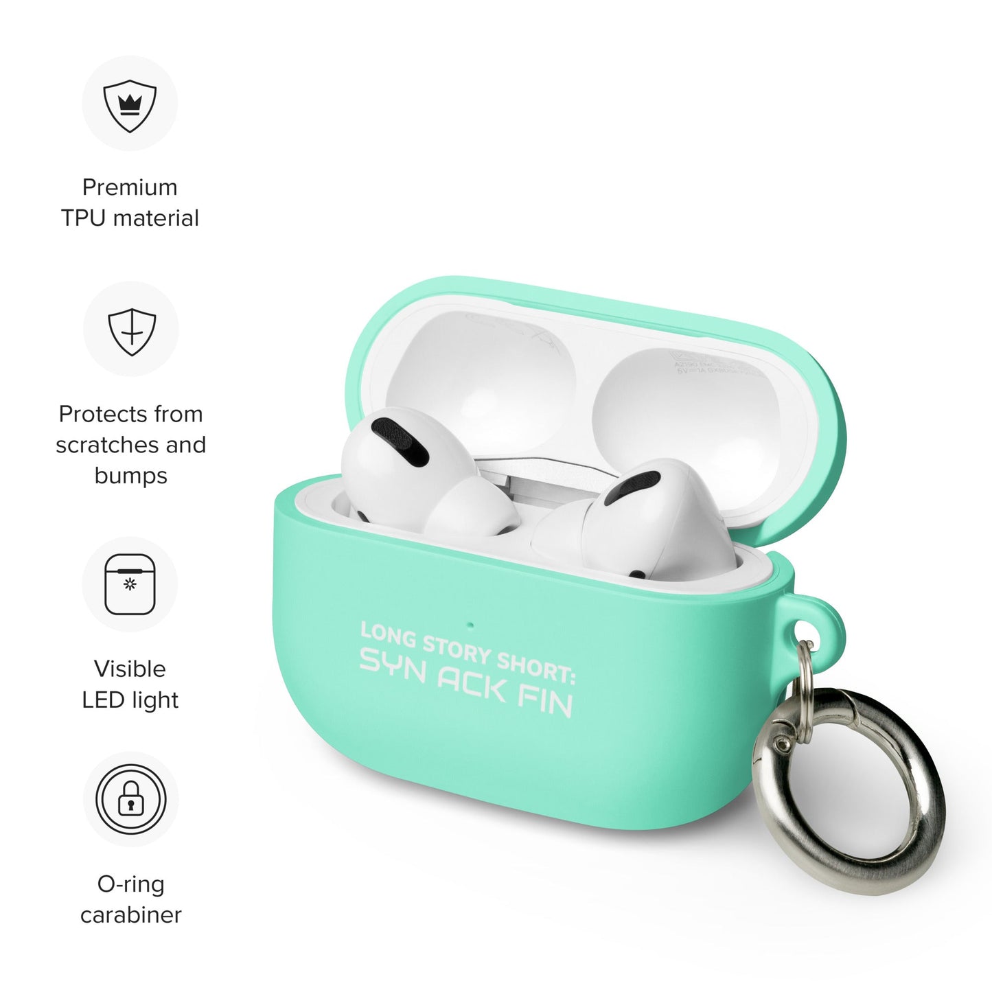 Long story short - Syn Ack Fin - AirPods case by DarkByteGear