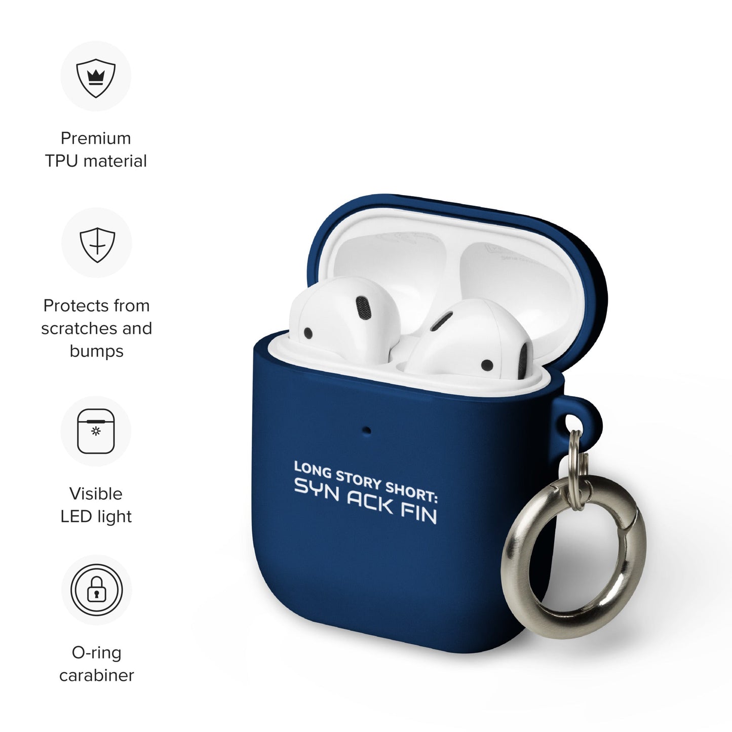 Long story short - Syn Ack Fin - AirPods case by DarkByteGear