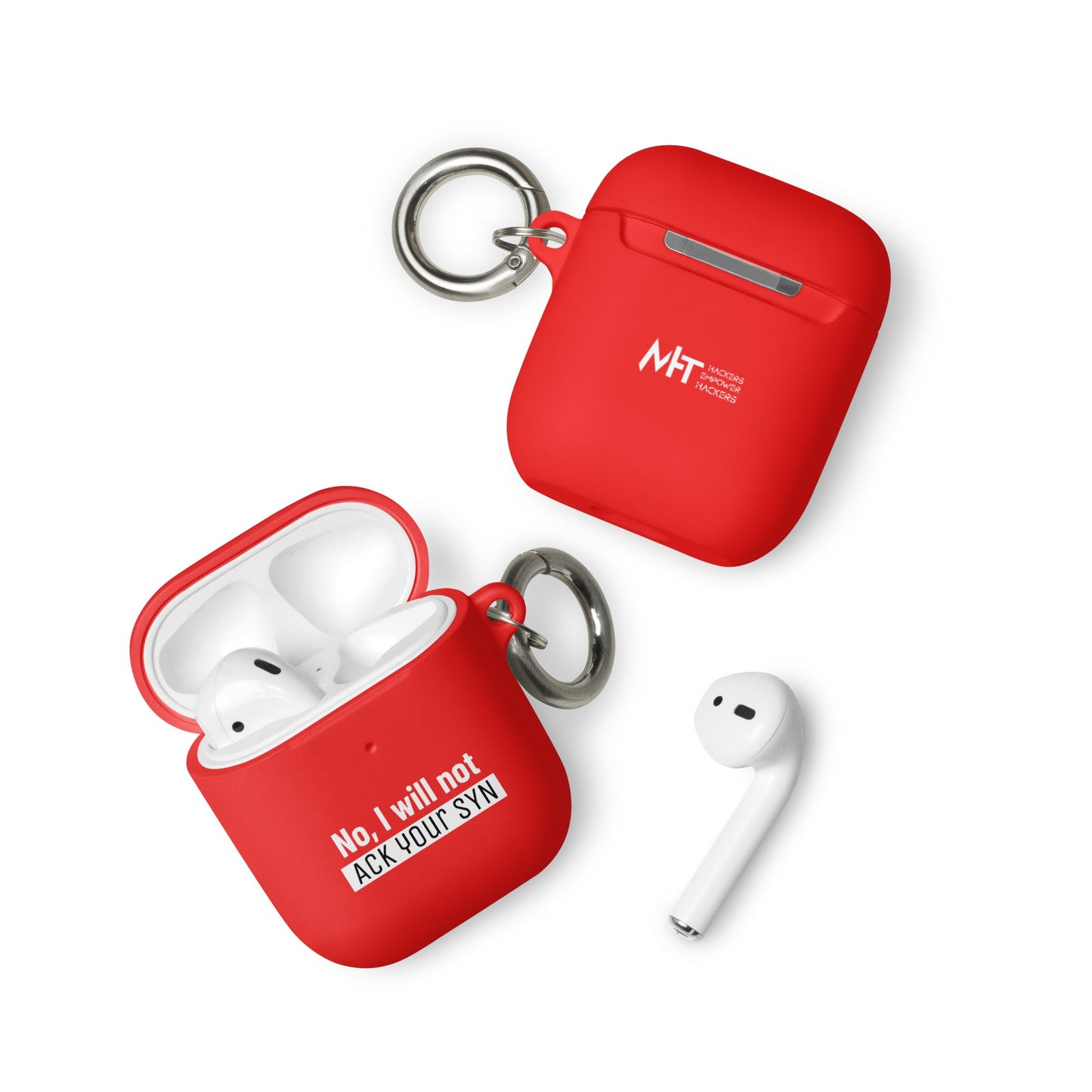 No I will ack your syn - AirPods case by DarkByteGear